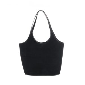 Bolsa Maxi Camurça Preta