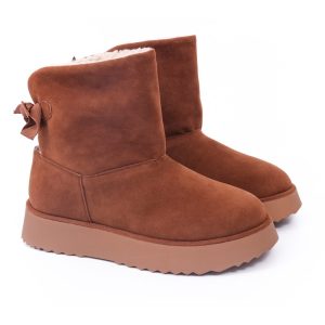 Bota Feminina Estilo UGG Caramelo com Pelinho